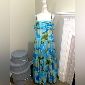 A&F Floral Cowl Maxi Dress